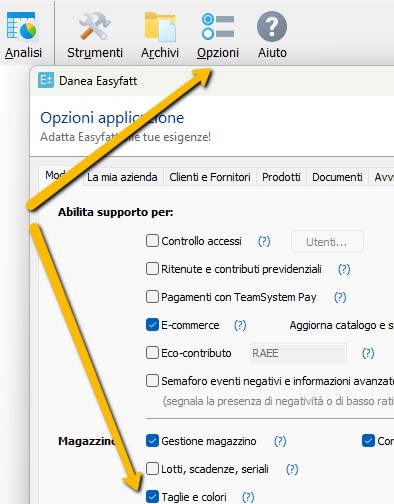 Taglie e colori Danea Easyfatt