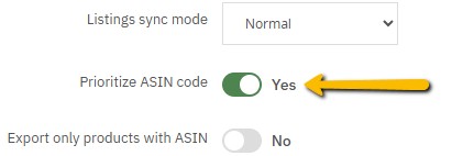 AmazonSync prioritize ASIN